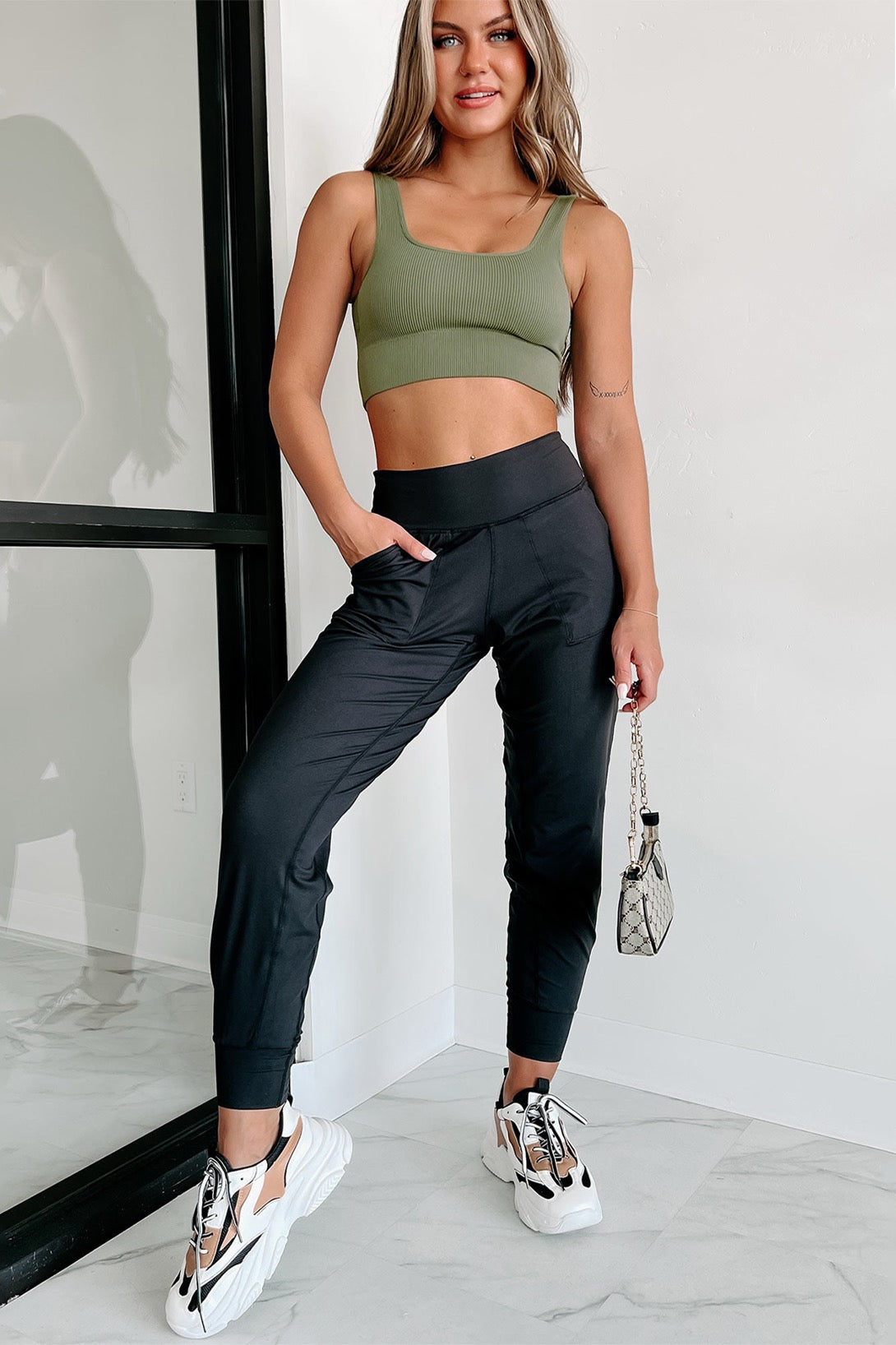 Black joggers