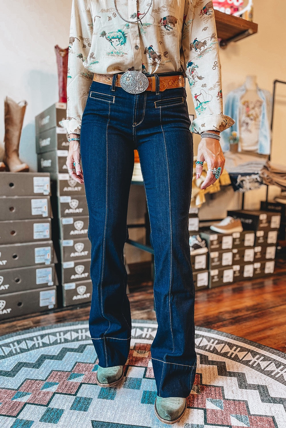 Sail Blue Dark Wash Jeans