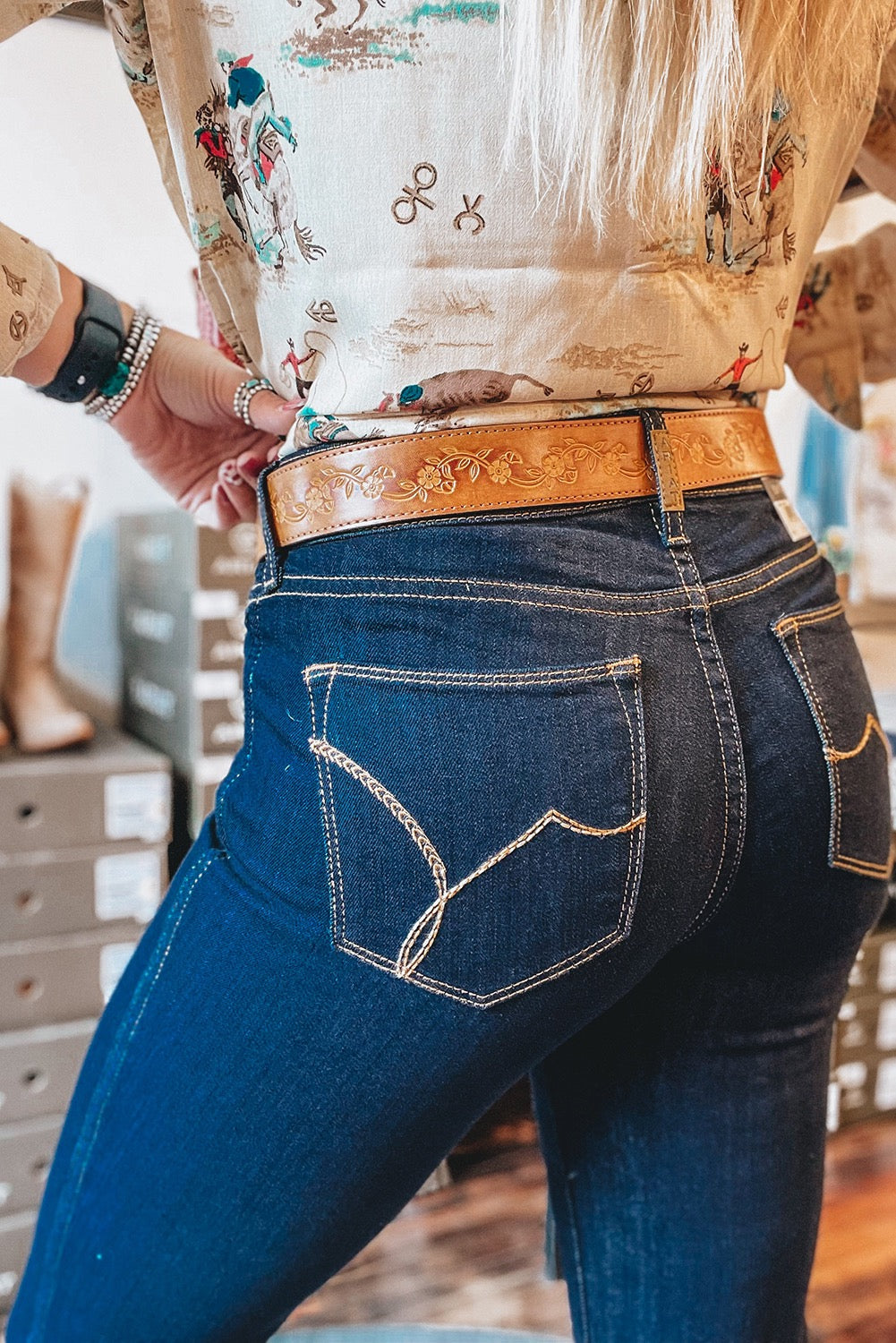 Sail Blue Dark Wash Jeans