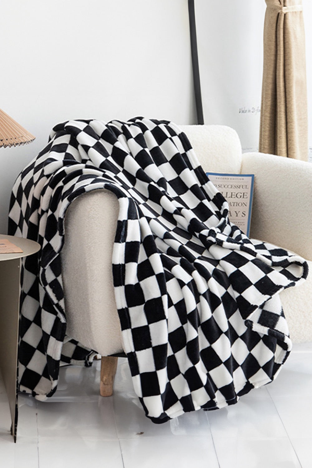 Black Checkered Blanket