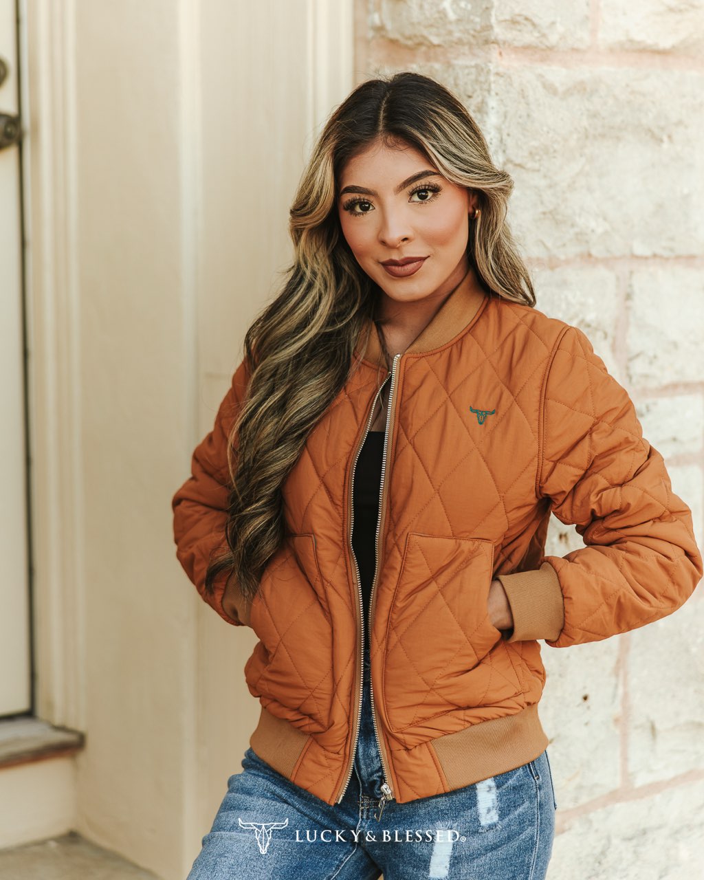 Camel Bomber Jacket
