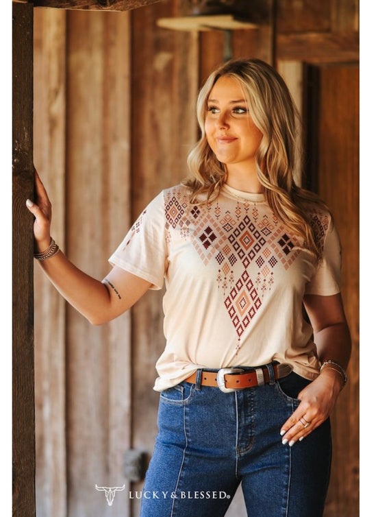 Cream Aztec shirt
