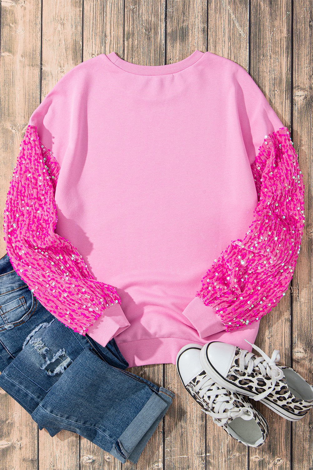 Pink Sequin Shirt