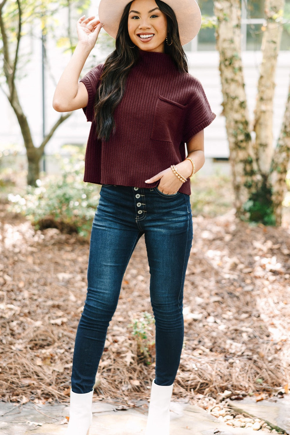 Mineral Red Ribbed Shirt