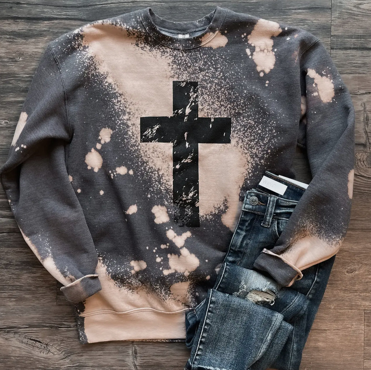 Bleached Cross Sweatshirt