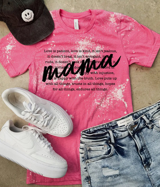 Mama Bleached Pink Tee