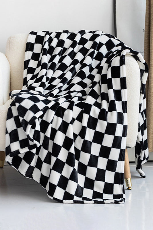 Black Checkered Blanket