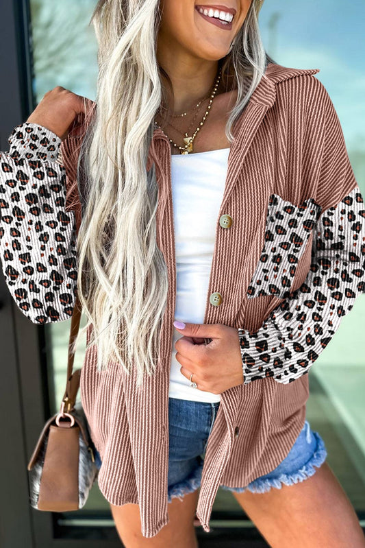 Leopard Button Up