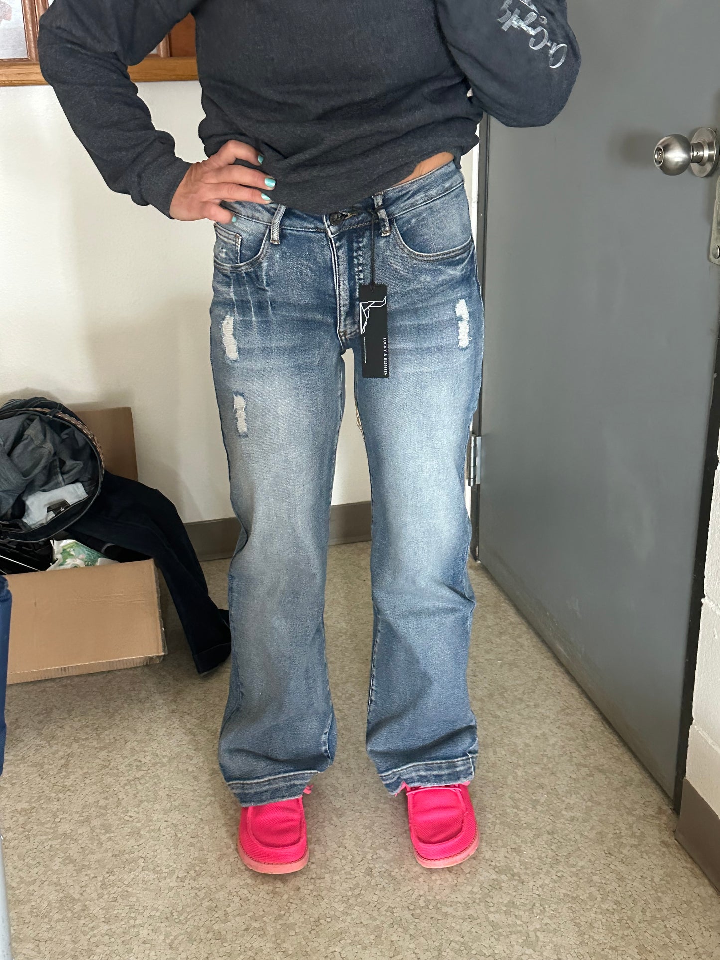 L and B western trouser jeans