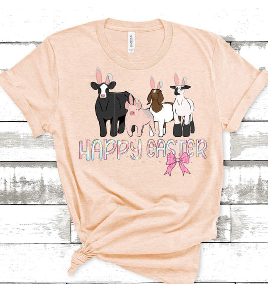 Easter Livestock Shirt-Pink
