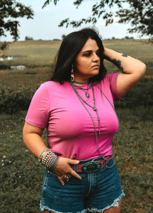 Pink basic shirt