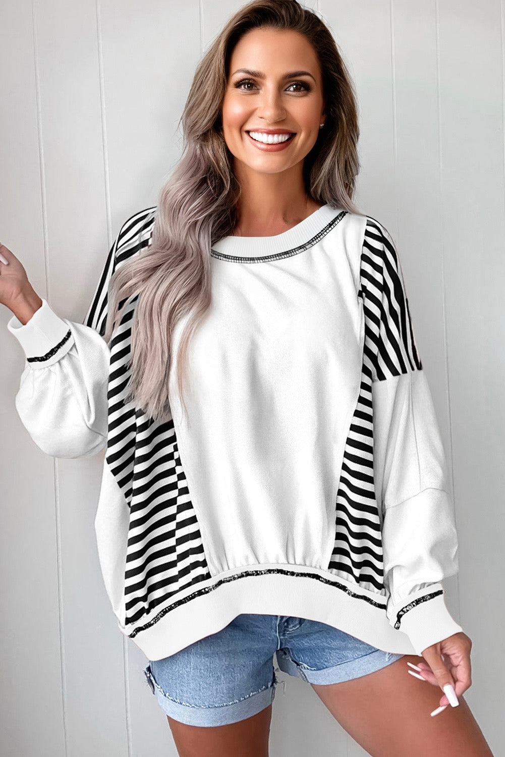 White stripe shirt