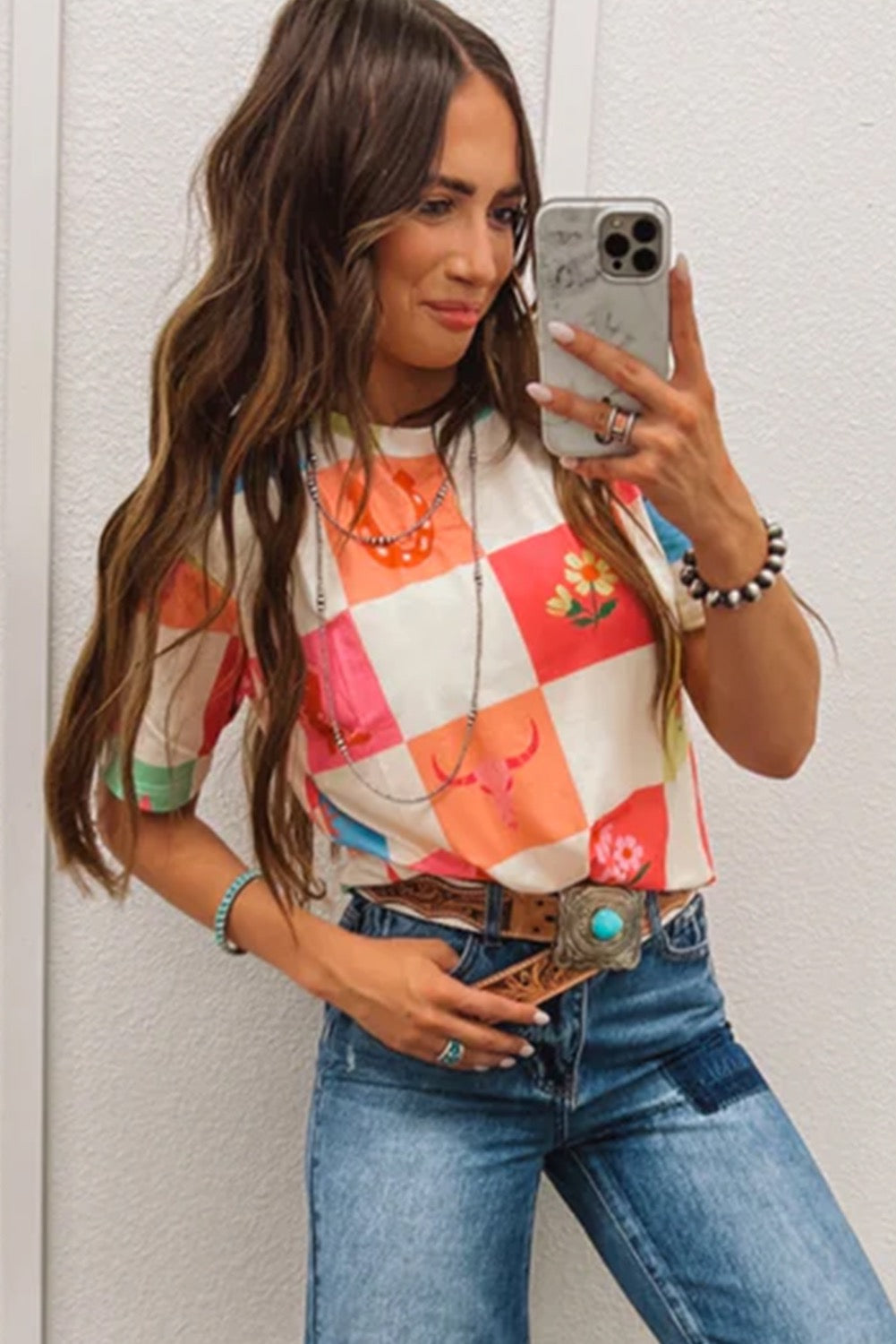 Western Fashion Checkered Shirt