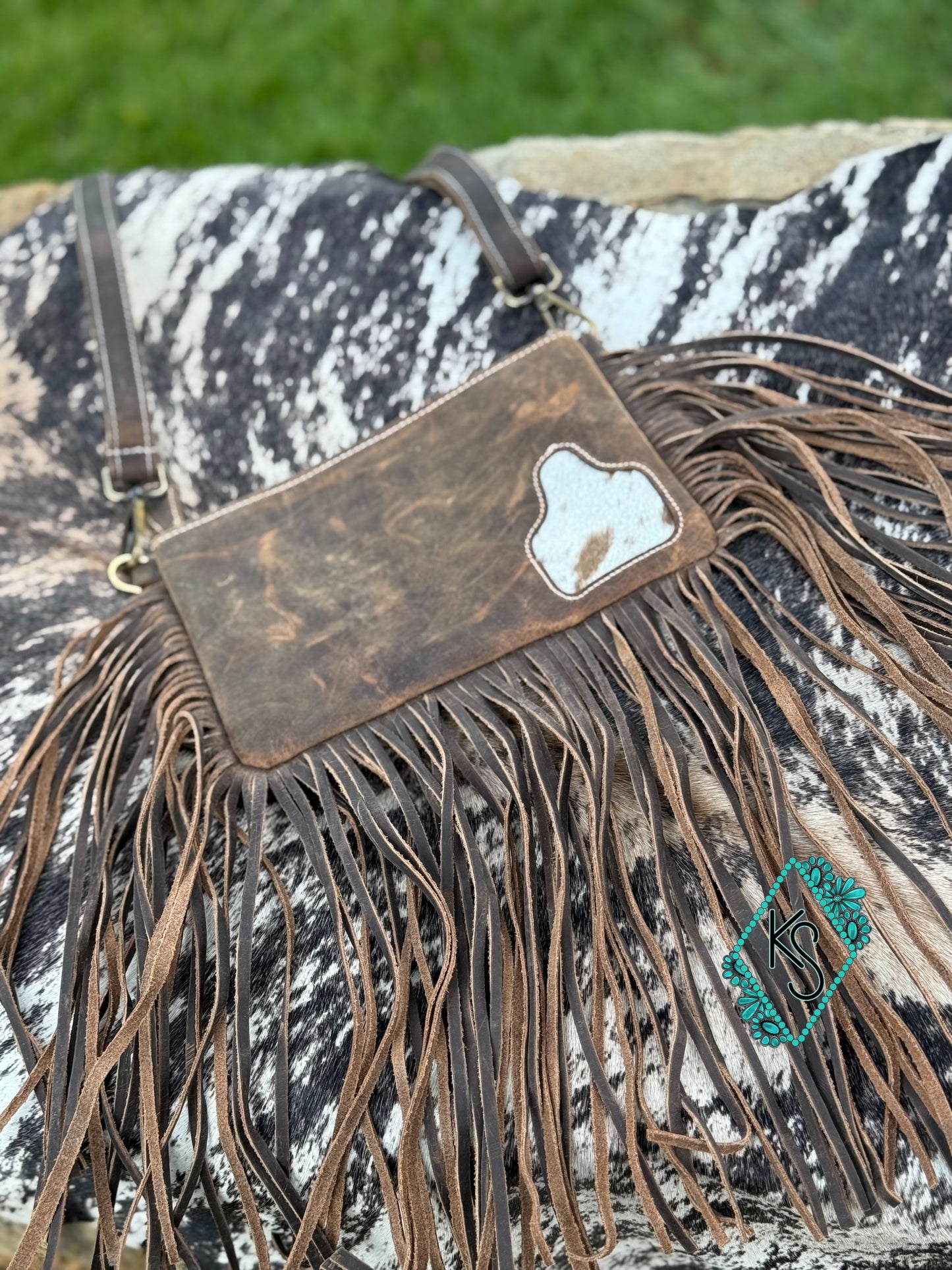 Fringe crossbody purse