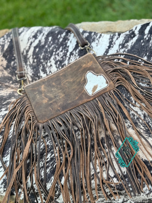 Fringe crossbody purse
